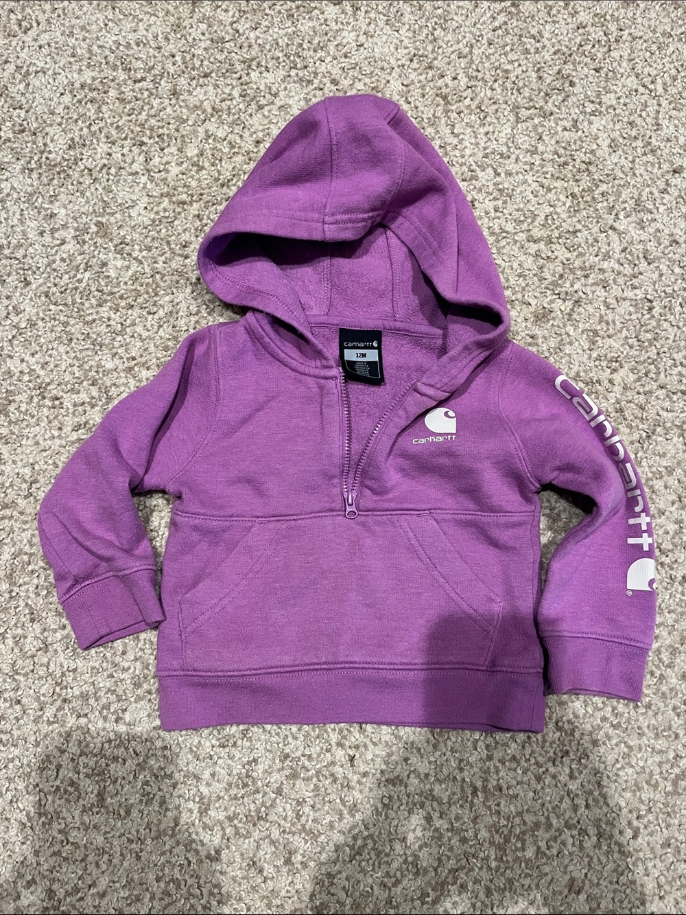 Girl 12 month Carhartt hoody.